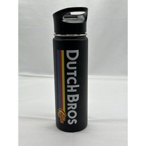 Black Matte Dutch Bros. Stainless Steel 20 oz. Travel Tumbler